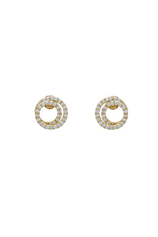 Gold & Glitter Swirl Studs - Boutique Bella BellaJewlery