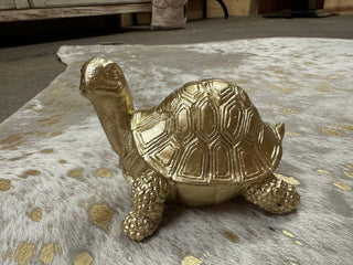 Gold Resin Turtle - Boutique Bella Belladecorative turtle