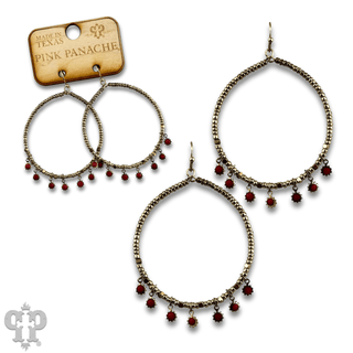 Gold seed bead with sunburst bead earring, last call - Boutique Bella BellaEarrings