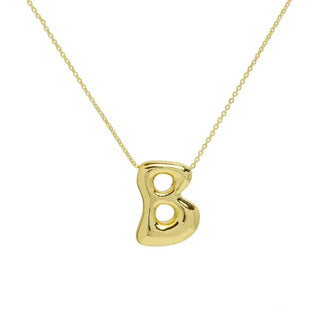 Gold Water Drop Letter Bracelet - Boutique Bella Bella