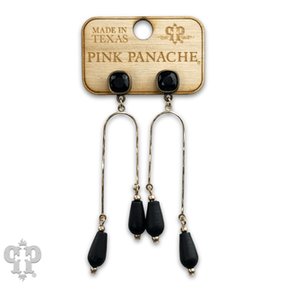 Golden arch earrings with Austrian crystal - Boutique Bella BellaEarrings