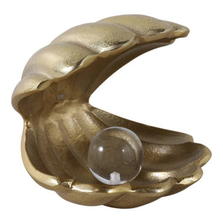 Golden Coastal Treasure Accent – 5 in. - Boutique Bella BellaShell Figurine