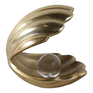 Golden Coastal Treasure Accent – 5 in. - Boutique Bella BellaShell Figurine
