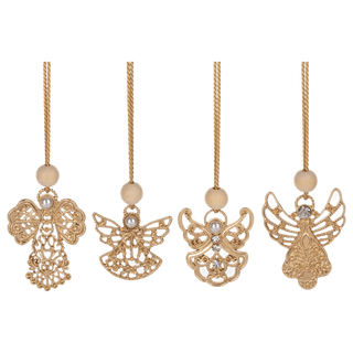 Golden Noel Angel Ornament - Boutique Bella BellaOrnament