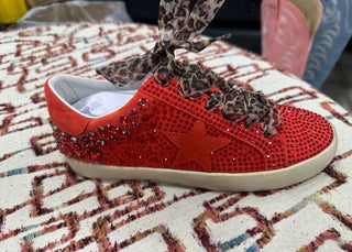 Goldie Sneakers - Red - Boutique Bella BellaSneakers