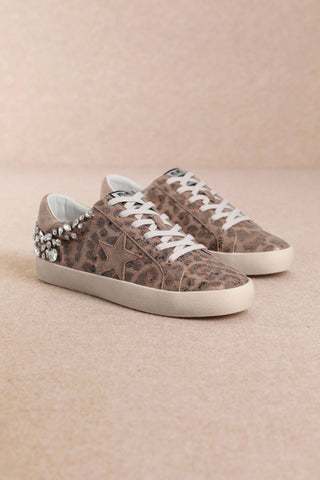 Goldie - Sparkle And Shine Leopard Sneakers - Boutique Bella BellaSneakers