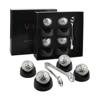 Golf Ball Shaped Stainless Steel Whiskey Stones Whiskey Rocks By Great For Parties O - Boutique Bella BellaWhiskey Stones