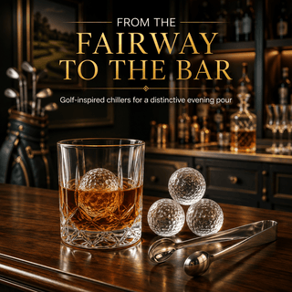 Golf Ball Whiskey Coolers Pack Of 5 Mens Gift Set Golfers Whiskey Chill Stones Reusable Cooling Ball - Boutique Bella Bella