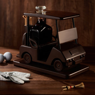 Golf Decanter Whiskey Decanter Brown Mahogany Wood Golf Gifts For Both Men Women Gol - Boutique Bella Bella