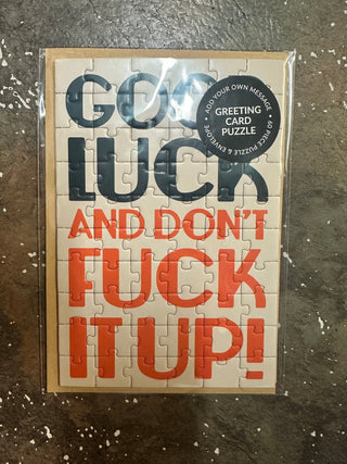 Good Luck Puzzle Card - Boutique Bella Bellagreeting Card