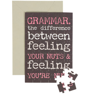 Grammar Card Puzzle - Boutique Bella Bellagreeting Card