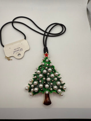 Green Christmas Tree Necklace - Boutique Bella BellaNecklace
