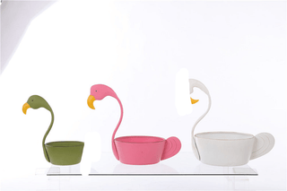Green Flamingo Container - Boutique Bella Bellaplanter
