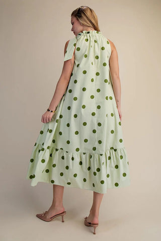 Green Glam Midi Dress - Boutique Bella BellaDress