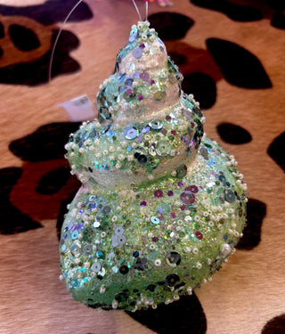Green Large Shell Ornament - Boutique Bella BellaOrnament