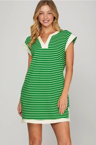 Green Riviera Tunic Dress - Boutique Bella Belladress