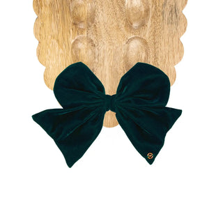 Green Velvet Magnetic Bow - Boutique Bella BellaChristmas Decor