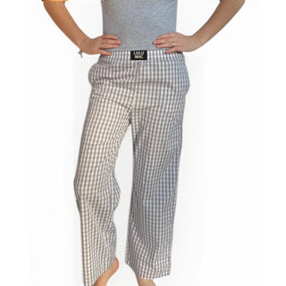 GREY GINGHAM PANTS - Boutique Bella BellaLounge Pants