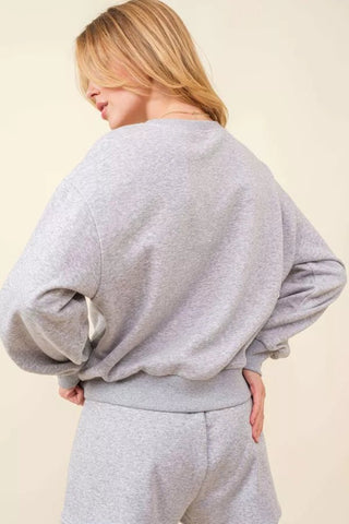 Grey Merry & Bright Sweatshirt - Boutique Bella BellaSweatshirt