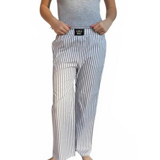GREY STRIPED PANTS - Boutique Bella BellaLounge Pants