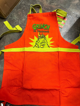 Grinch in Training Apron - Boutique Bella BellaChristmas