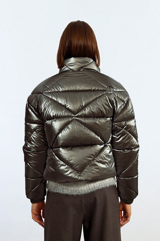 Gun Metal Puffer Jacket - Boutique Bella BellaPuffer Jacket