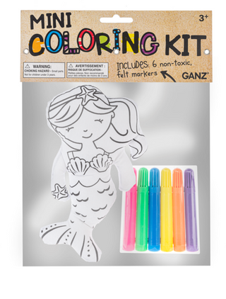 Mini Coloring Kit - Mermaid (7 pc. set)