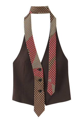 Halter Vest Top with Tie - Boutique Bella BellaTops