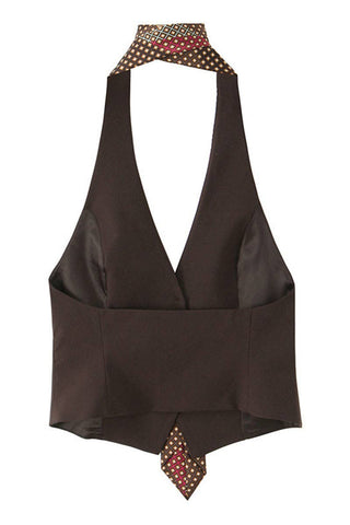 Halter Vest Top with Tie - Boutique Bella BellaTops