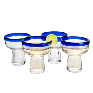 Hand Blown Margarita Glass Luxury Hand Blown Confetti Margarita Martini Champagne Gl - Boutique Bella Bella