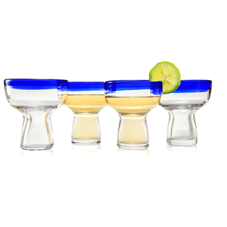 Hand Blown Margarita Glass Luxury Hand Blown Confetti Margarita Martini Champagne Gl - Boutique Bella Bella