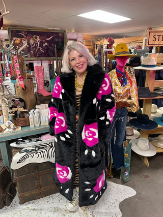 HandCrafted Bamboo Faux Fur Love Coat - Boutique Bella Bellacoat