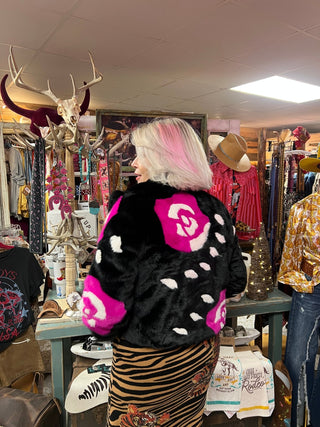 HandCrafted Bamboo Faux Fur Love Jacket - Boutique Bella BellaCoat