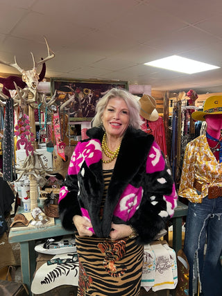 HandCrafted Bamboo Faux Fur Love Jacket - Boutique Bella BellaCoat