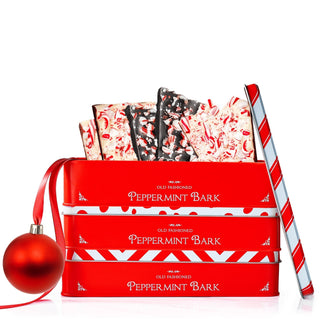 Handmade 3 Set Layered Original Dark Chocolate Salted Caramel Dark White Chocolate Peppermint Bark 3 - Boutique Bella Bella