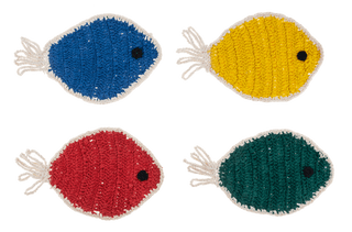 Handmade Crochet Fish Coaster Set - Boutique Bella BellaCoasters
