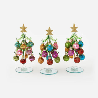 Handmade Glass Tree with Balls - Boutique Bella BellaChristmas Tree