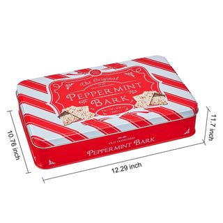 Handmade Layered Original Dark And White Chocolate Peppermint Bark 1lb Holiday Bark Assorted Squares - Boutique Bella Bella