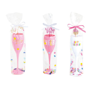 Happy Birthday Acrylic Flute - Boutique Bella BellaCup