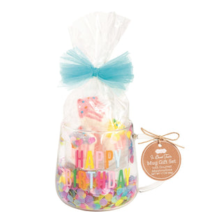 Happy Birthday Glass Mug & Marshmallow Set - Boutique Bella BellaMug