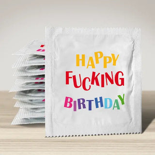 Happy Fucking Birthday Condom - Boutique Bella Bellacondom