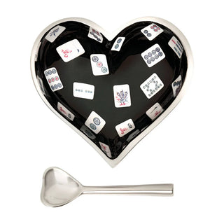 Happy Mahjong Heart with Spoon - Boutique Bella BellaDishes