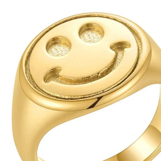 Happy Signet Ring - Boutique Bella BellaRing