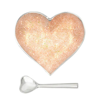 Happy Sparkly Gold Heart with Spoon - Boutique Bella BellaDishes