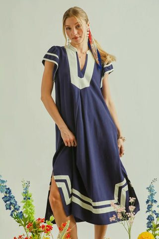 Harbor View Linen - Cotton Dress - Boutique Bella BellaDress
