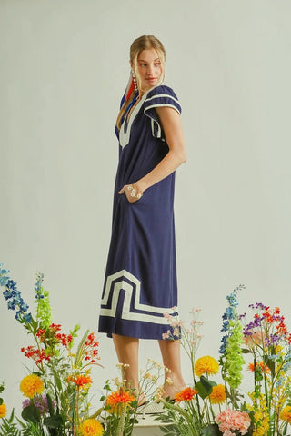 Harbor View Linen - Cotton Dress - Boutique Bella BellaDress