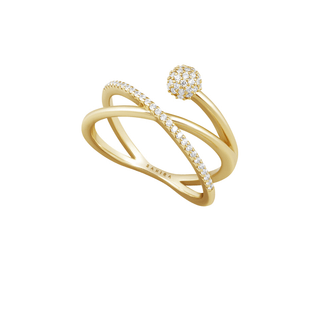 Harley Pave Twist Ring - Boutique Bella BellaRing