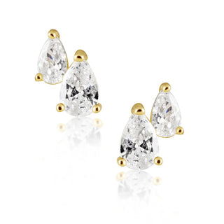 Harmony Mini Pear Studs - Boutique Bella BellaEarring