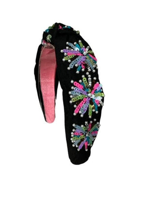 Headband Knot - Fireworks - Multi - Boutique Bella BellaDistress