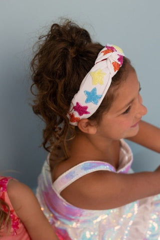 Headband Knot - Multi Stars - Boutique Bella BellaDistress